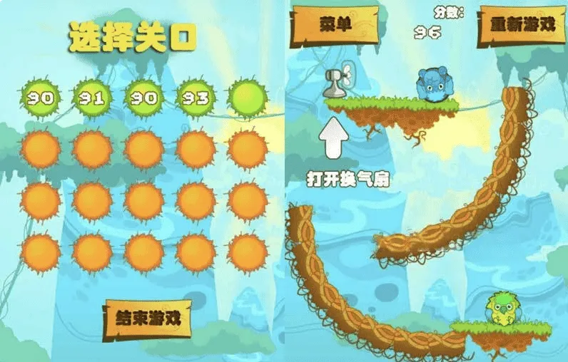 森林协奏曲HTML5游戏源码 物理益智闯关H5静态小游戏完整源码-396资源