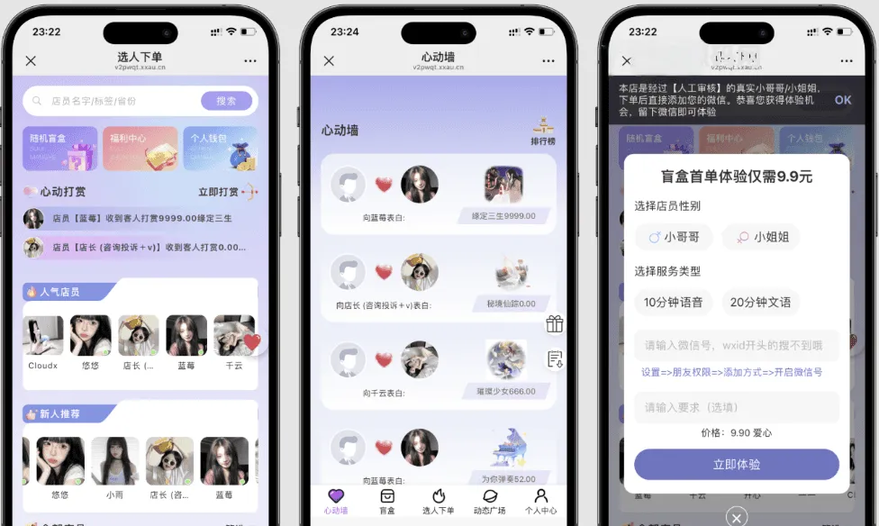 树洞陪玩盲盒源码最新版 多功能自定义付费交友盲盒系统-396资源